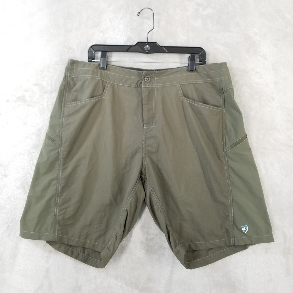 Kuhl Mutiny‎ River Shorts Mens 38 Green Hiking Outdoors Nylon Hybrid Cargo
